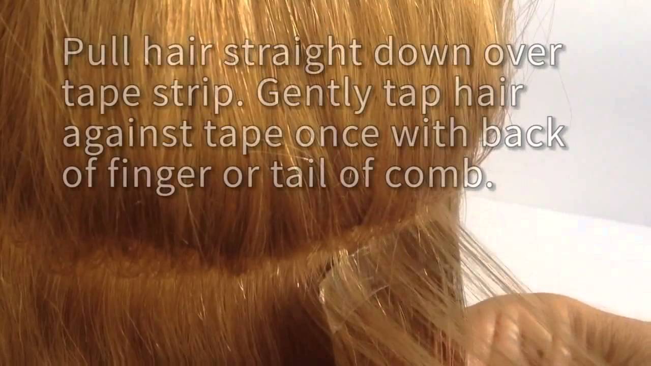 How To Apply Tape Hair Extensions Tutorial Locks and Bonds and Re Use