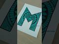 Alphabet-M | mandala | painting #shorts