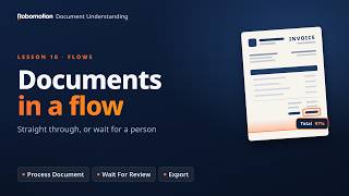Using Document Understanding in a Flow