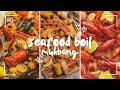 Seafood boil Mukbang