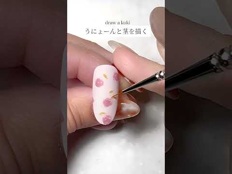 小花柄ネイルhow to動画 フラワーネイル お花ネイル やり方 書き方 コツ#nailart #nails #ネイル #flowernails