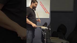 How to play a single drag rudiment with correct technique 🥁🔥 #drums #rudiments #fyp #drummer