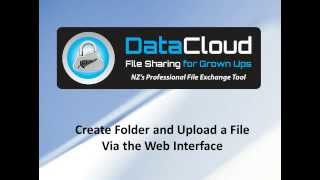 The Basics - Create Folder and Upload a File from Web Interface