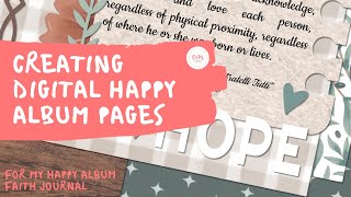 Creating Digital Happy Album Pages with Forever Artisan and Creative Memories Graceful Digital Kit!