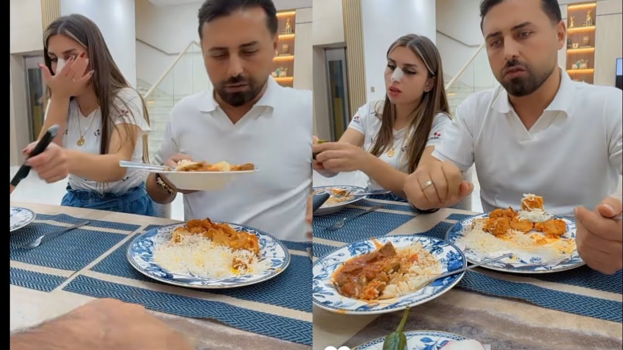 ريتشو وننوش عم يتعشو عشاء خورافي😍😍