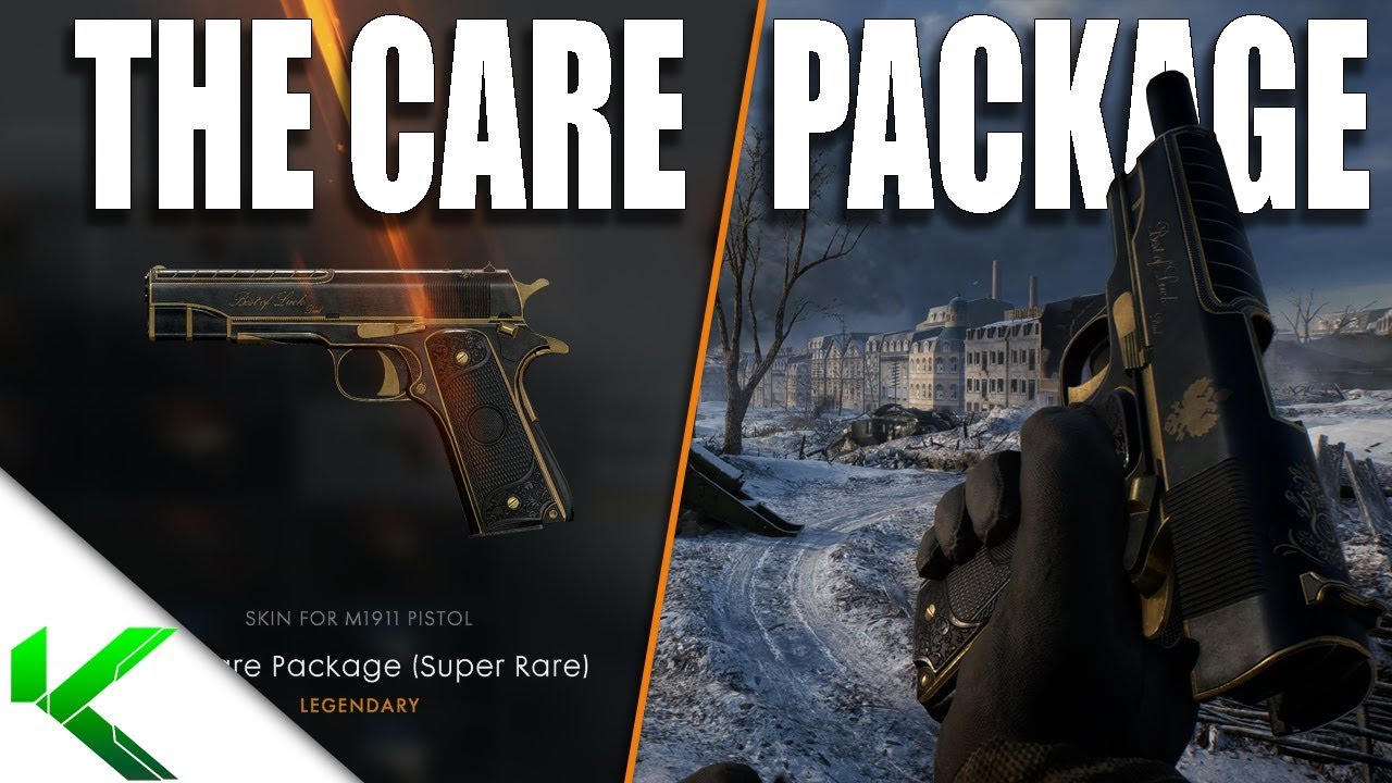 M1911 "THE CARE PACKAGE" SKIN! 10000 SCRAPS! IS IT WORTH IT? - Battlefield 1