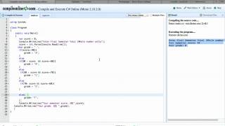 Video Selection Structure In C Sharp (C#) Part3 If And Nested If Else