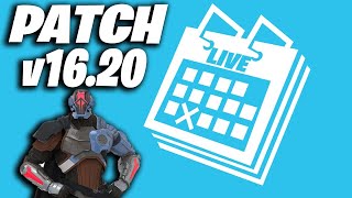 FORTNITE - PATCH v16.20 LIVE UPDATE - NEW VEHICLE ATTACHMENTS & MORE - PATCH NOTES AND CHANGES