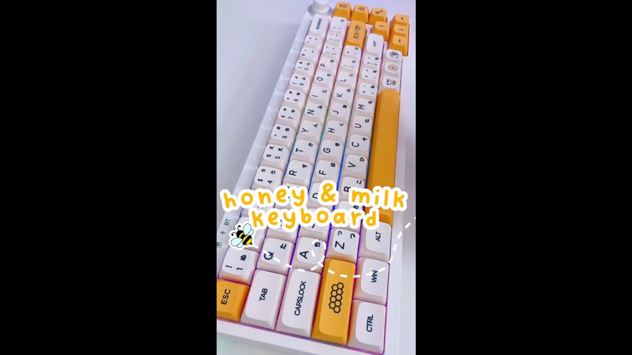 honey & milk keyboard build | celestefleurs tiktok