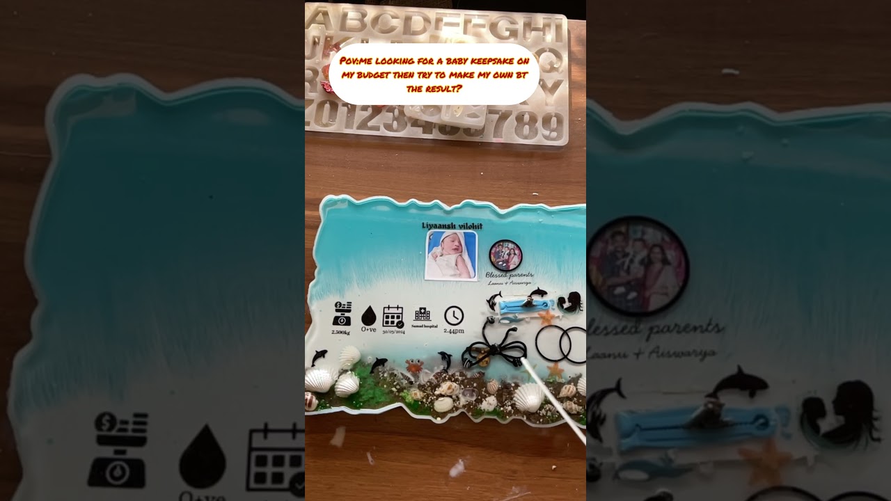 Resin baby keepsake part1 