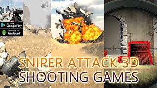 Sniper Attack 3D Shooting Games: Gameplay (Android, APK) screenshot 2