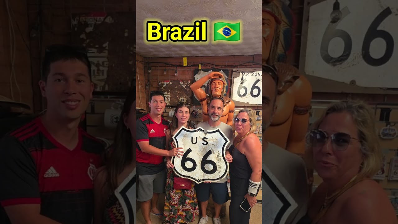 Visitors From Brazil 🇧🇷 Bring the Fun to Route 66 in Seligman Arizona