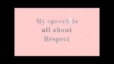 Performance Task in Oral Communication // Memorized speech