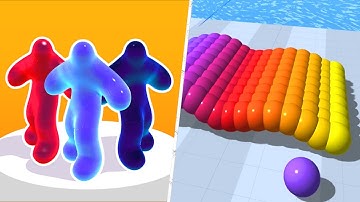 Satisfying Mobile Games 2023 - Blob Runner 3D, Canvas Run, Giant Rush, Sandwich Runner, Pop It...