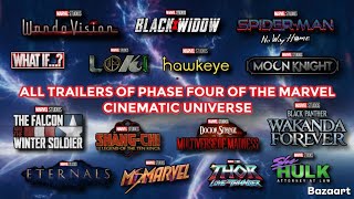ALL PHASE 4 MCU TRAILERS FROM WandaVision to Wakanda Forever!!! (2021-2022) | Trailer Compilation
