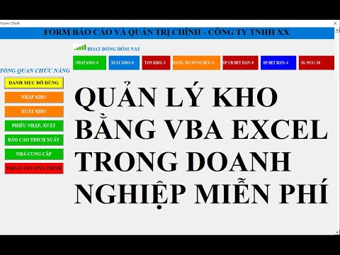 Video Quản Lý Kho bằng VBA Excel Trong Doanh Nghiệp Miễn Phí... - youtube