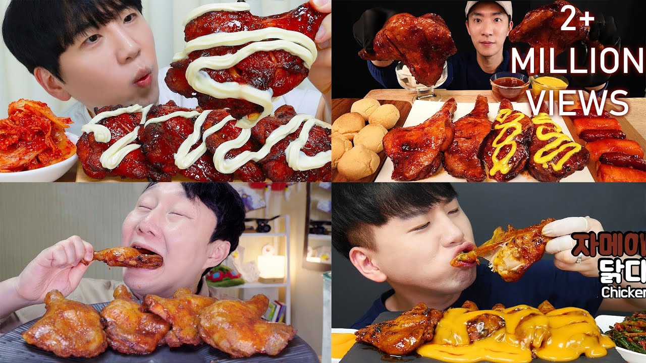 ASMR BBQ Jamaican Chicken Drumsticks 🍗🔥 | Super Crispy & Spicy Mukbang Eating Sounds