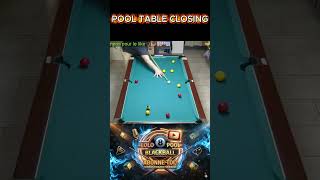 POOL TABLE CLOSING #8ball #pool #pool1 #8ballpool #billard #billiards #8pool #blackball