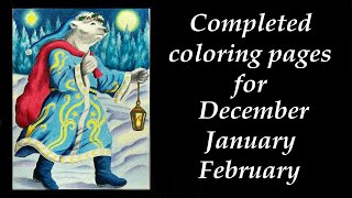 Completed coloring pages for coloring