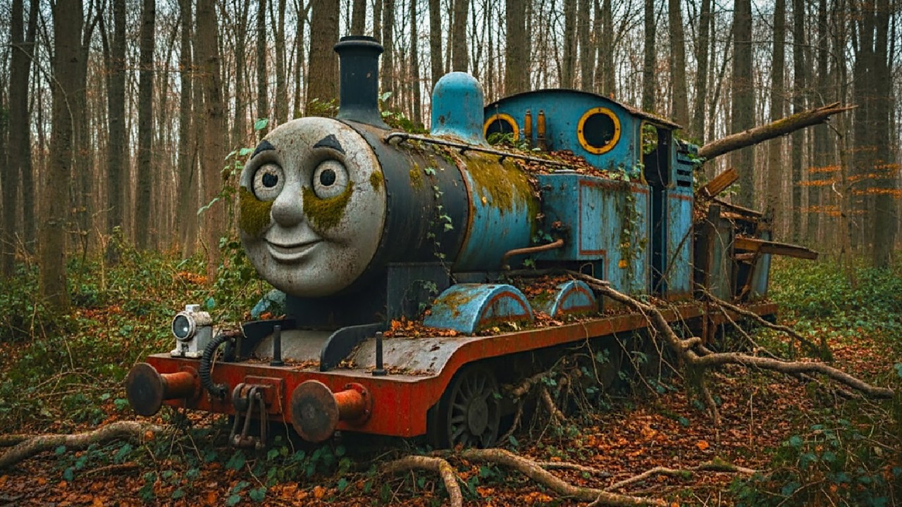 ASMR Thomas Train Restoration | Abandoned Rusty Engine Full Transformation