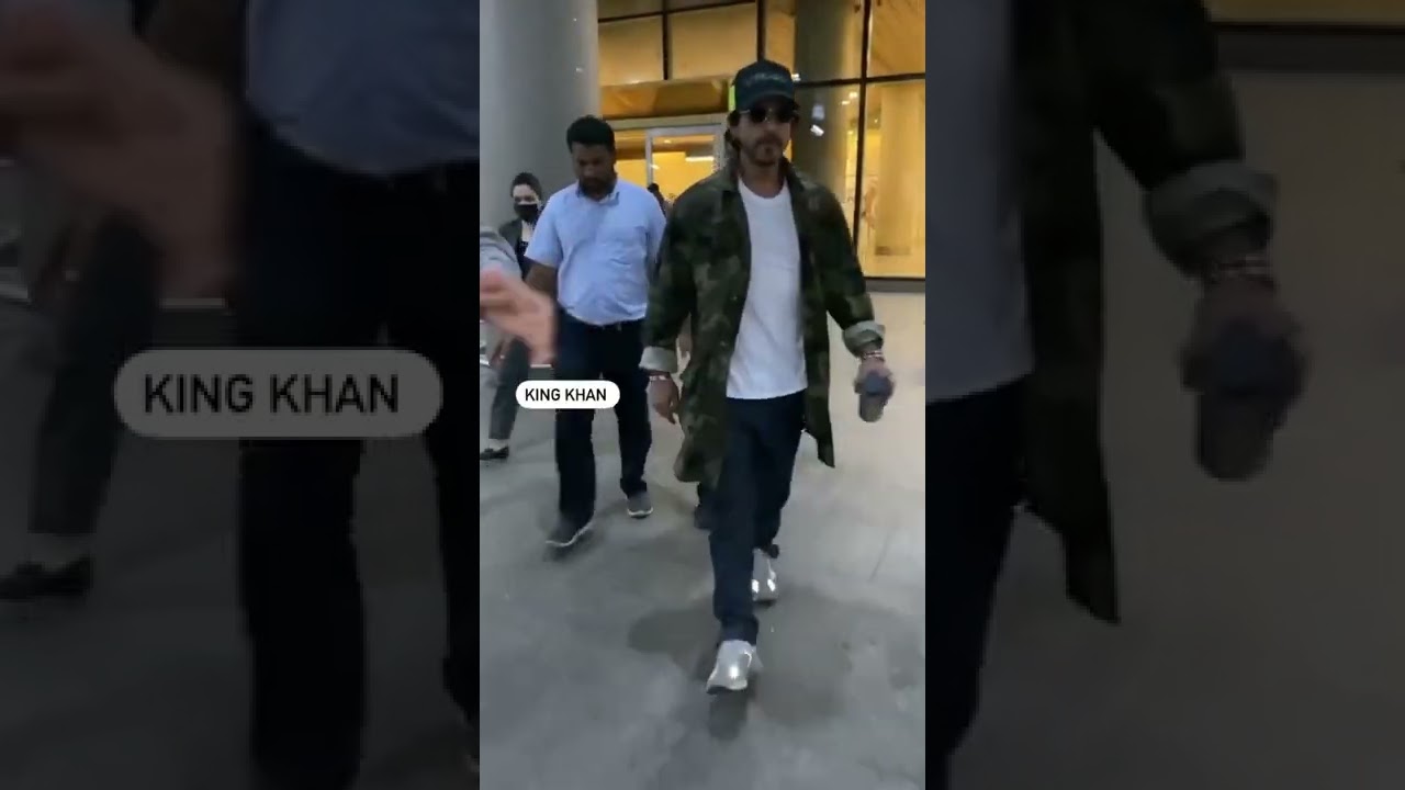 King Khan Spotted At Mumbai Airport 😍 