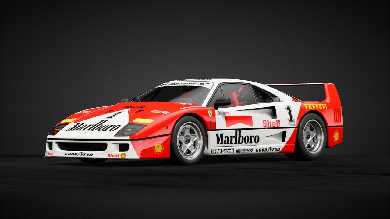1987 FERRARI F40 444HP MARLBORO SUOND,TURBO AND RIDE FORZA HORIZON 3