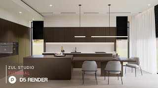 D5 Render realistic interior rendering tutorial | Pantry 182