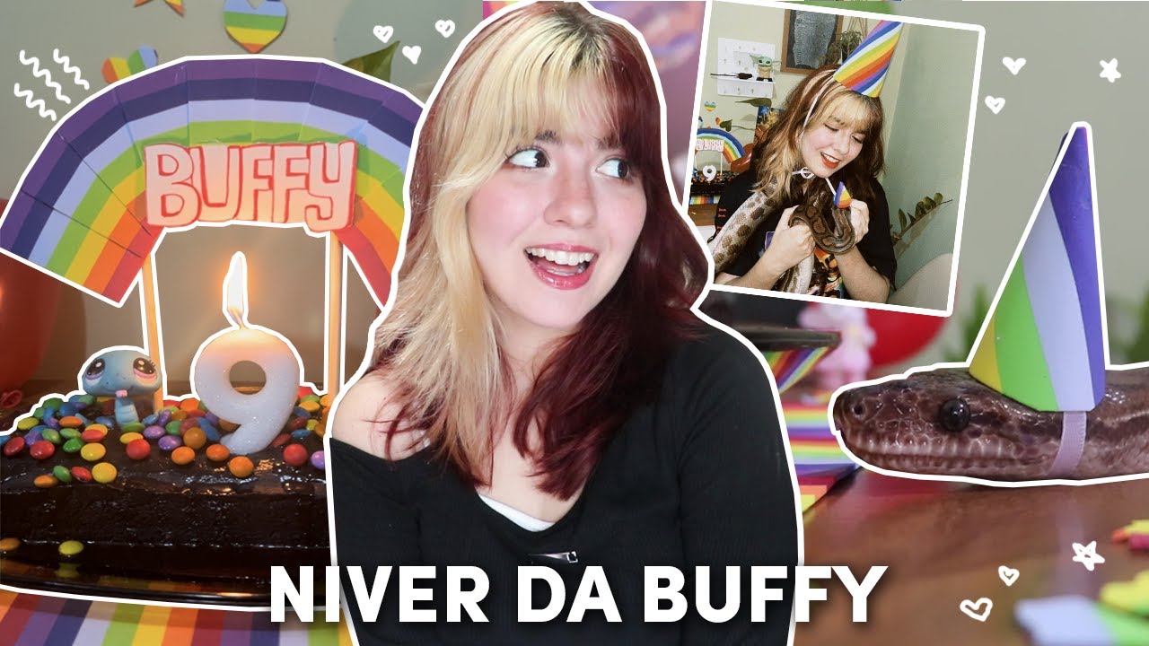 fiz uma FESTA DE ANIVERSÁRIO pra minha COBRA (a buffyyyyy)