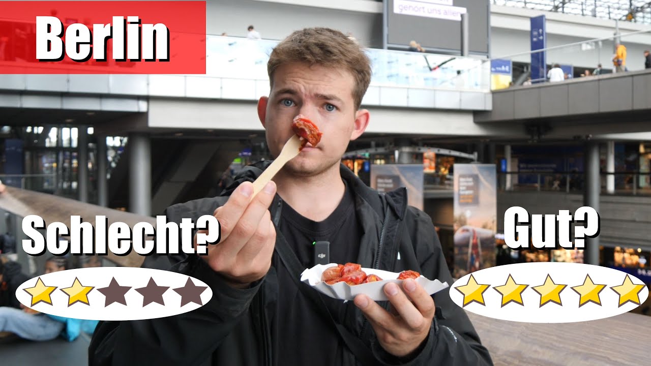 Ich TESTE das SCHLECHTESTE und BESTE Essen in Berlin Hauptbahnhof