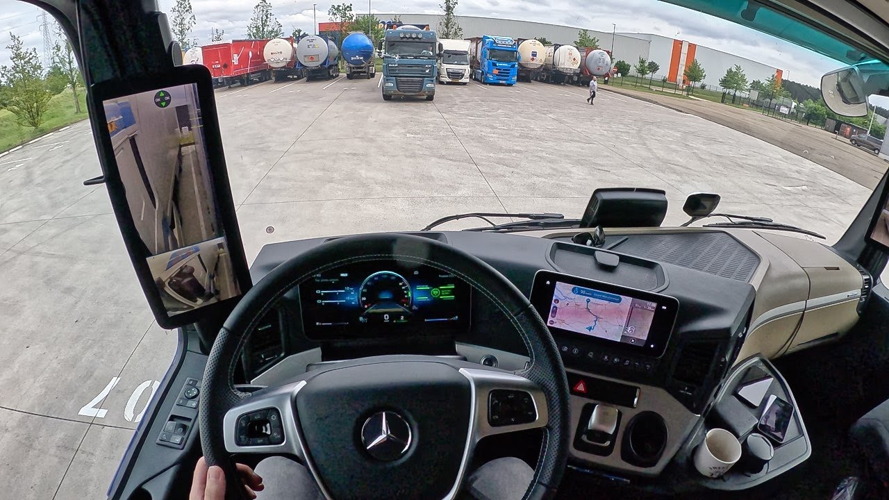 🚛 POV поездка на роскошном Mercedes Actros L - от Ломмеля до голландской границы! 🇧🇪🇳🇱