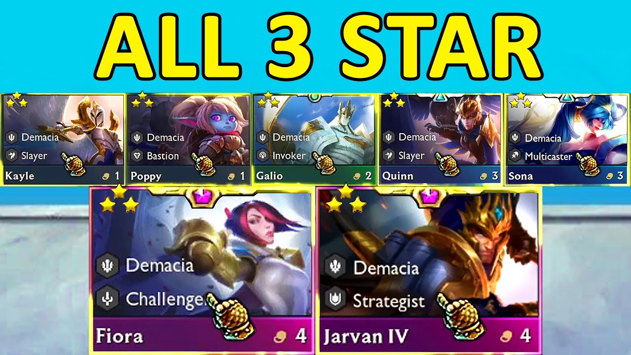 I got ALL Demacia 3 Star... ⭐⭐⭐
