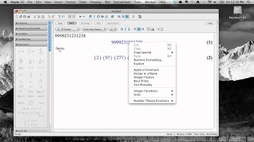 Context menus in Maple 15