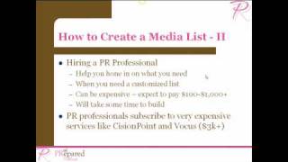 How to Build a Media List