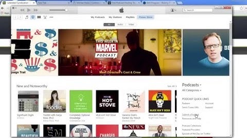 Submit Podcast RSS Feed to iTunes