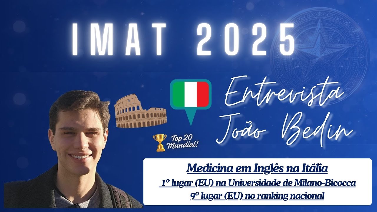 IMAT 2025: a trajetória do João até Medicina em Inglês em Milano-Bicocca