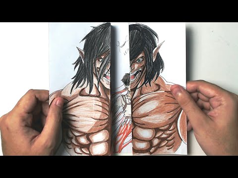Desenhando em 3D interativo ( Desenhando Eren Jaeger ) - Interactive Drawing ( Speed Drawing Eren )