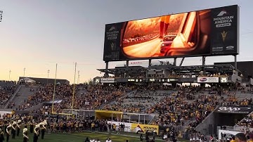 ASU vs NAU 2025 Home Opener Intro. Stomp the Bus, Sparky. Football Game. 