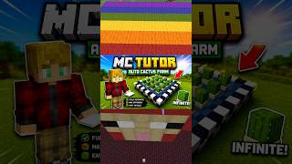 Minecraft 1.21+ AUTO CACTUS FARM Tutorial 🔥 | Fully Automatic & Easy Build | MC Tutor