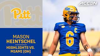 Pitt QB Mason Heintschel Highlights vs. Miami (OH)