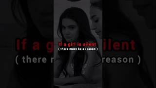 if a girl is silent.....#shorts #fyp #aesthetic #sad #relatable #emotional #silentfeelings