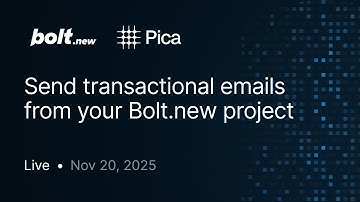 Send transactional emails from your Bolt.new project