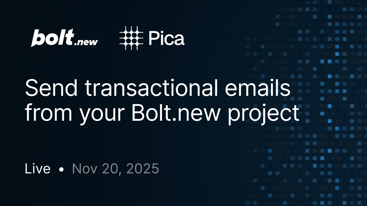 Send transactional emails from your Bolt.new project - YouTube