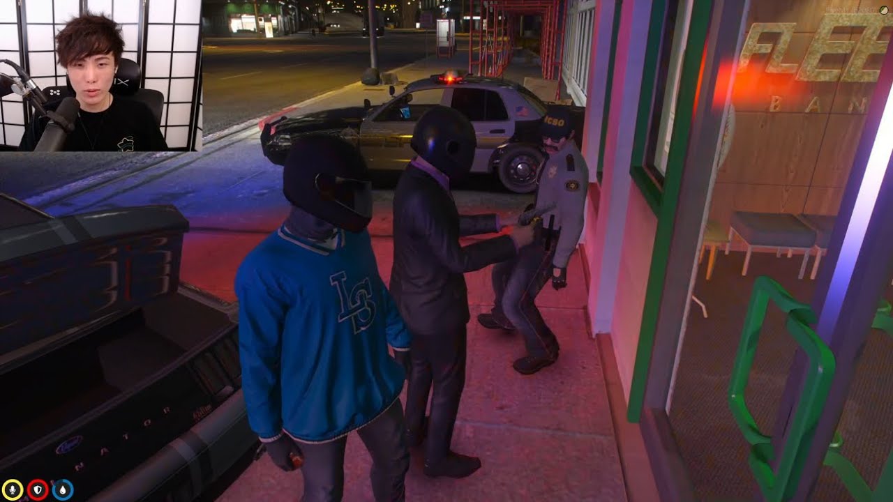 Yuno's 37th BANK ROBBERY 🚗 ANTHONYZ VS SUMMIT1G CHASE [NoPixel GTA] (MV)