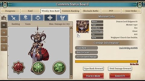 Weekly Boss Raid #55 - Helga / Tree of Savior