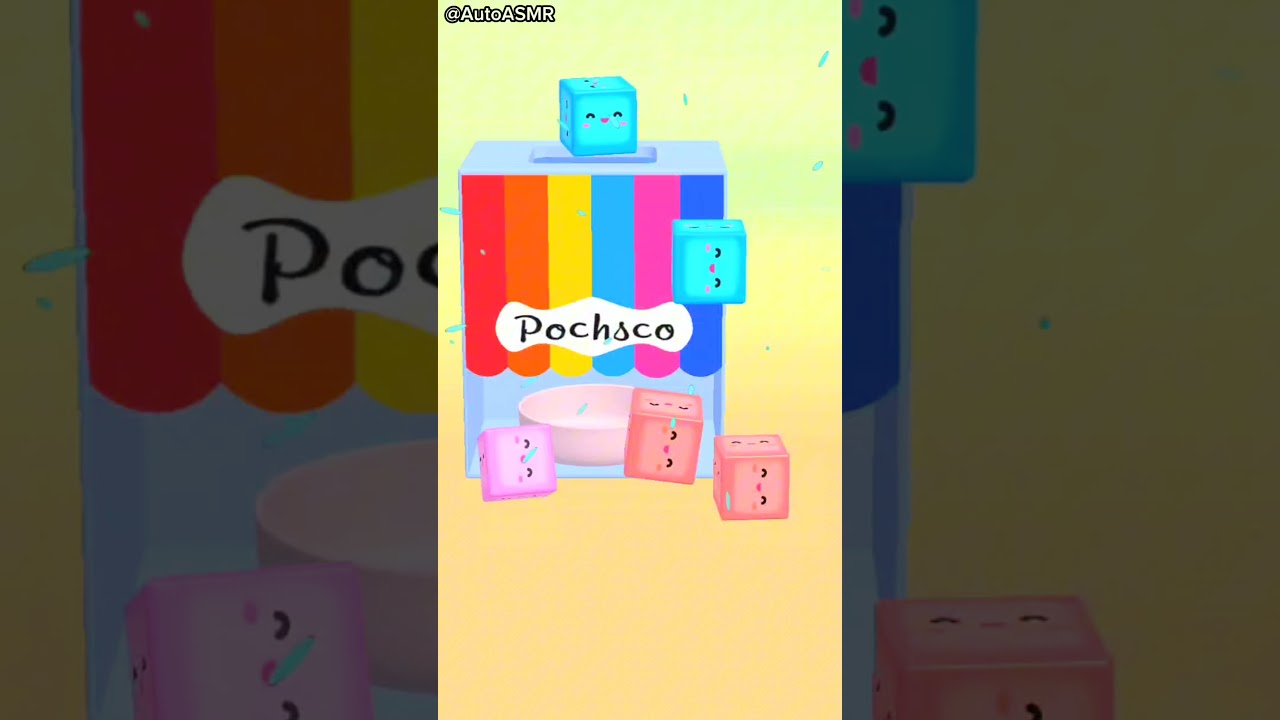 crushing cube game! very satisfying and relaxing asmr video