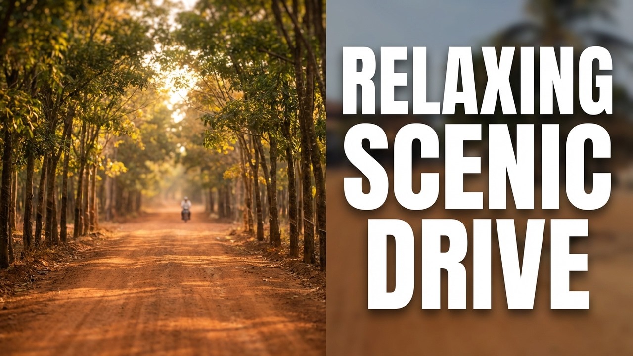 POV: View in Countryside Road 4K Driving