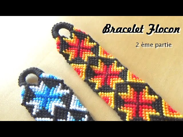 Friendship Bracelet Snowflake (advanced level) Part 1 - YouTube