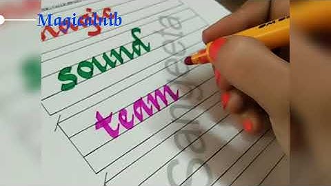 WORDS written in Italic calligraphy by using chisel cut marker ✒ Magicalnib