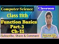 Computer Science 11th-12th//C++//Function Return statement and scope of a variable // Navin Sir