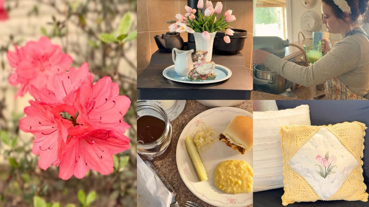 Spring Cleaning for Easter, Homemade Buns for Sloppy Joes, French Bread #springhomemaking